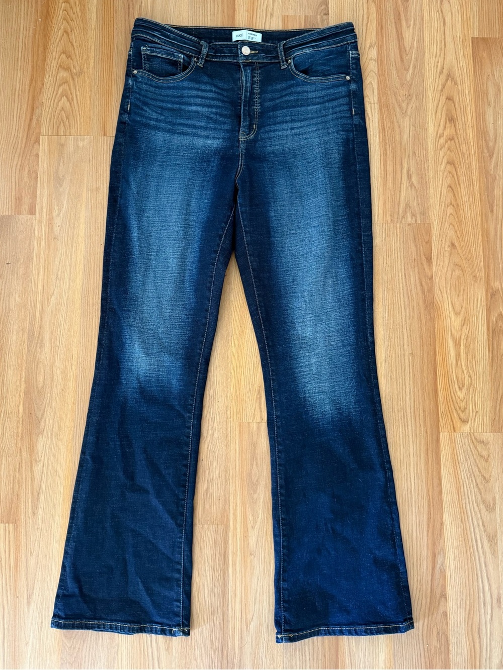 BKE Parker Dark Blue Women's Bootcut Jeans 33”x33.5”